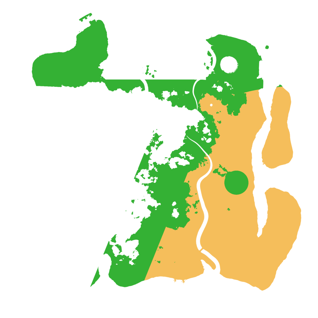 Biome Rust Map: Procedural Map, Size: 3500, Seed: 49735866