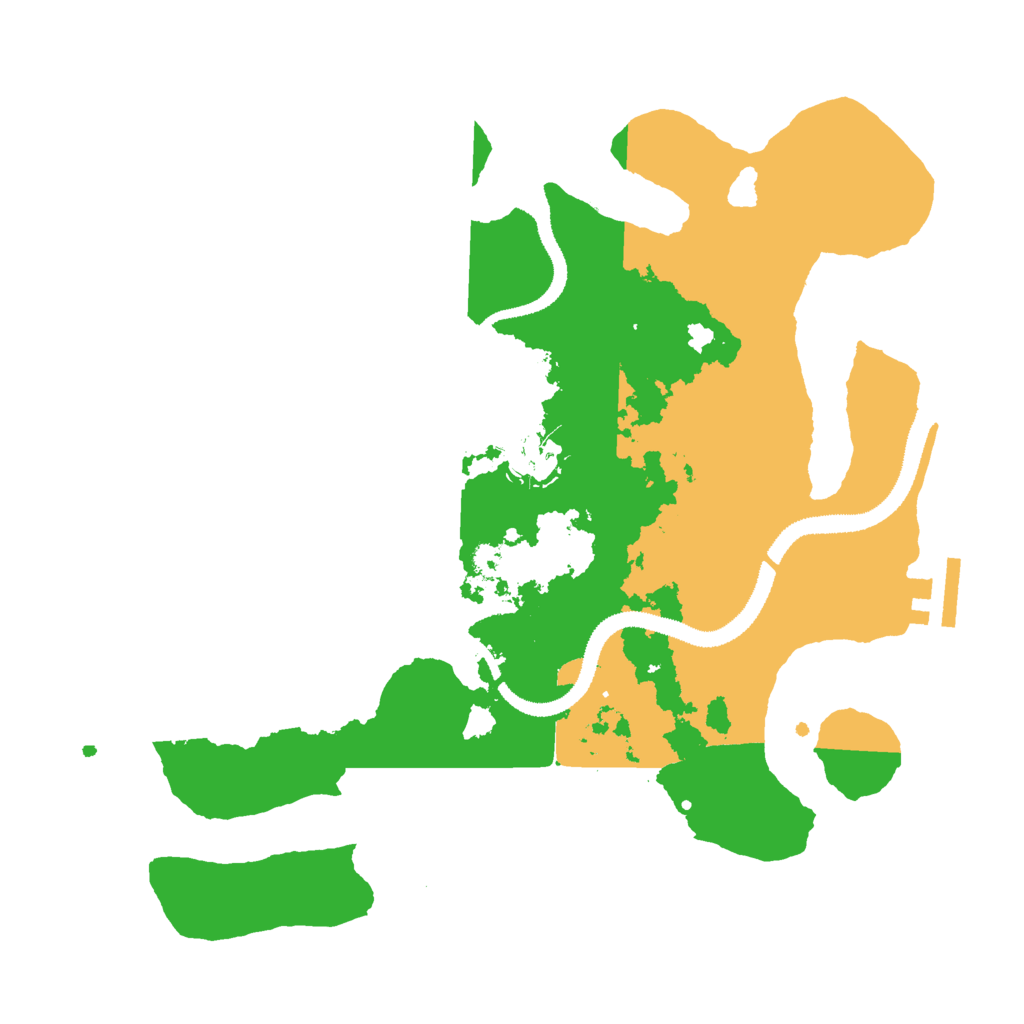 Biome Rust Map: Procedural Map, Size: 3000, Seed: 278190739