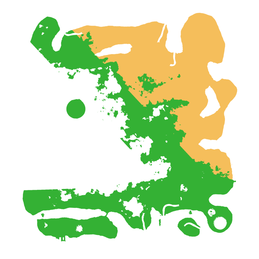 Biome Rust Map: Procedural Map, Size: 3600, Seed: 3111111