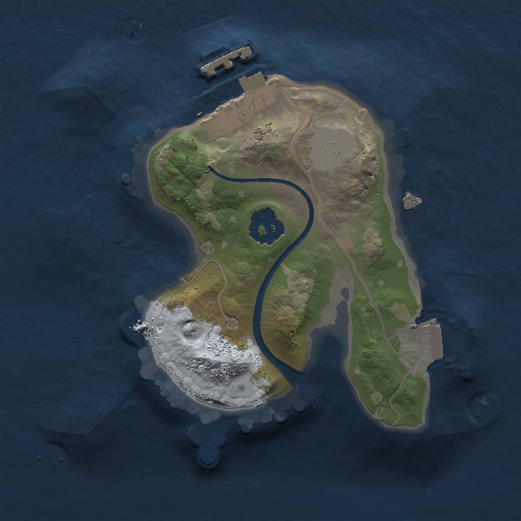 Rust Map: Procedural Map, Size: 1500, Seed: 986898737, 2 Monuments