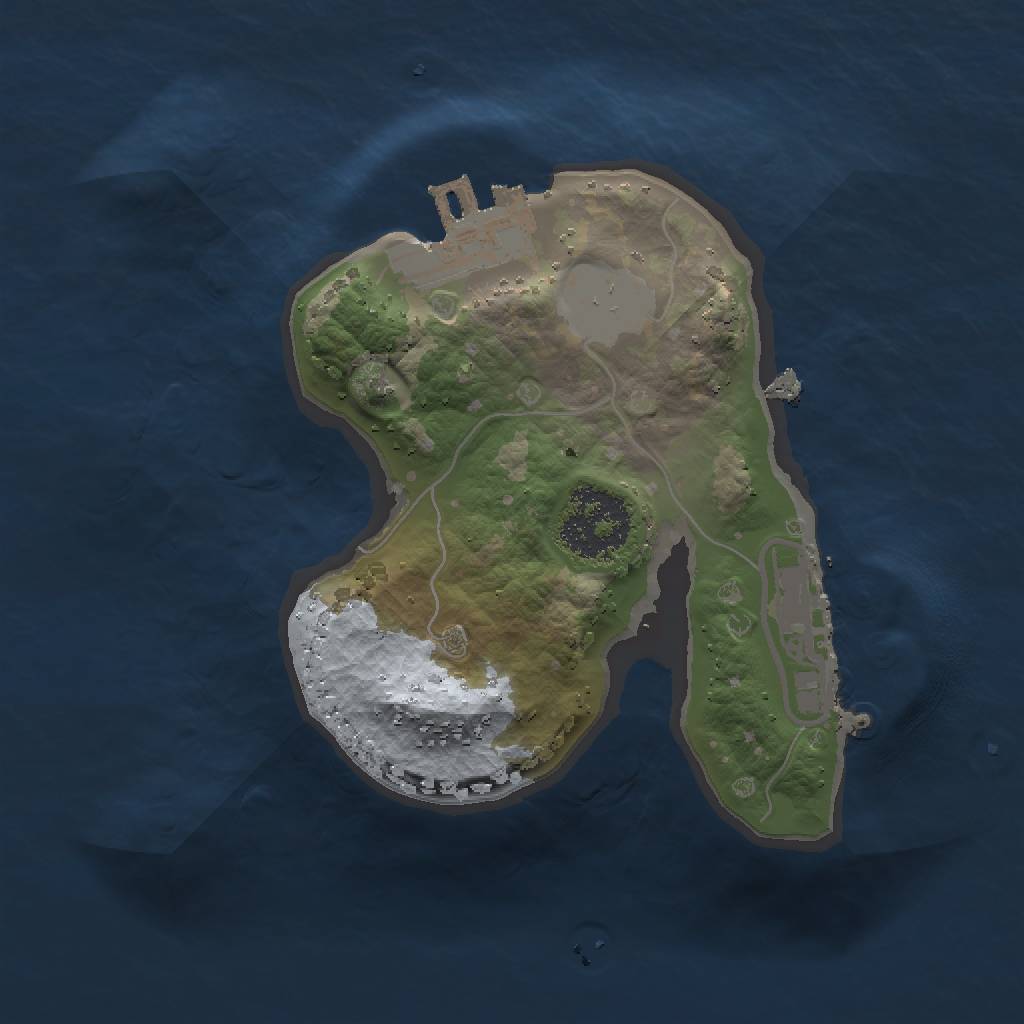 Rust Map: Procedural Map, Size: 1500, Seed: 986898737, 6 Monuments