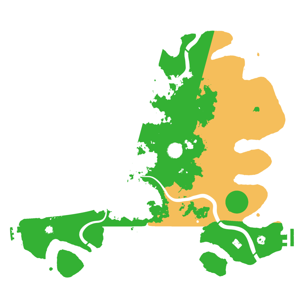 Biome Rust Map: Procedural Map, Size: 3500, Seed: 32853041