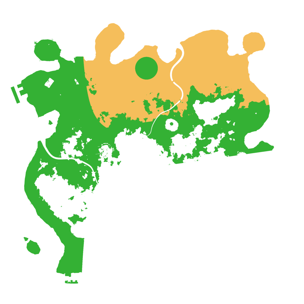 Biome Rust Map: Procedural Map, Size: 3550, Seed: 50000