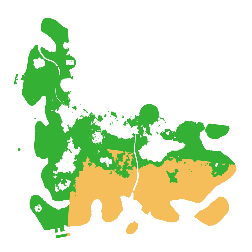 Biome Rust Map: Procedural Map, Size: 3500, Seed: 18156841