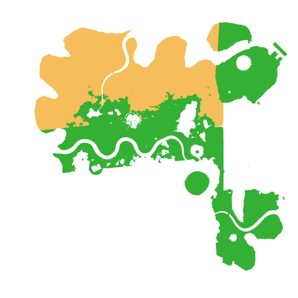 Biome Rust Map: Procedural Map, Size: 3500, Seed: 1282002499