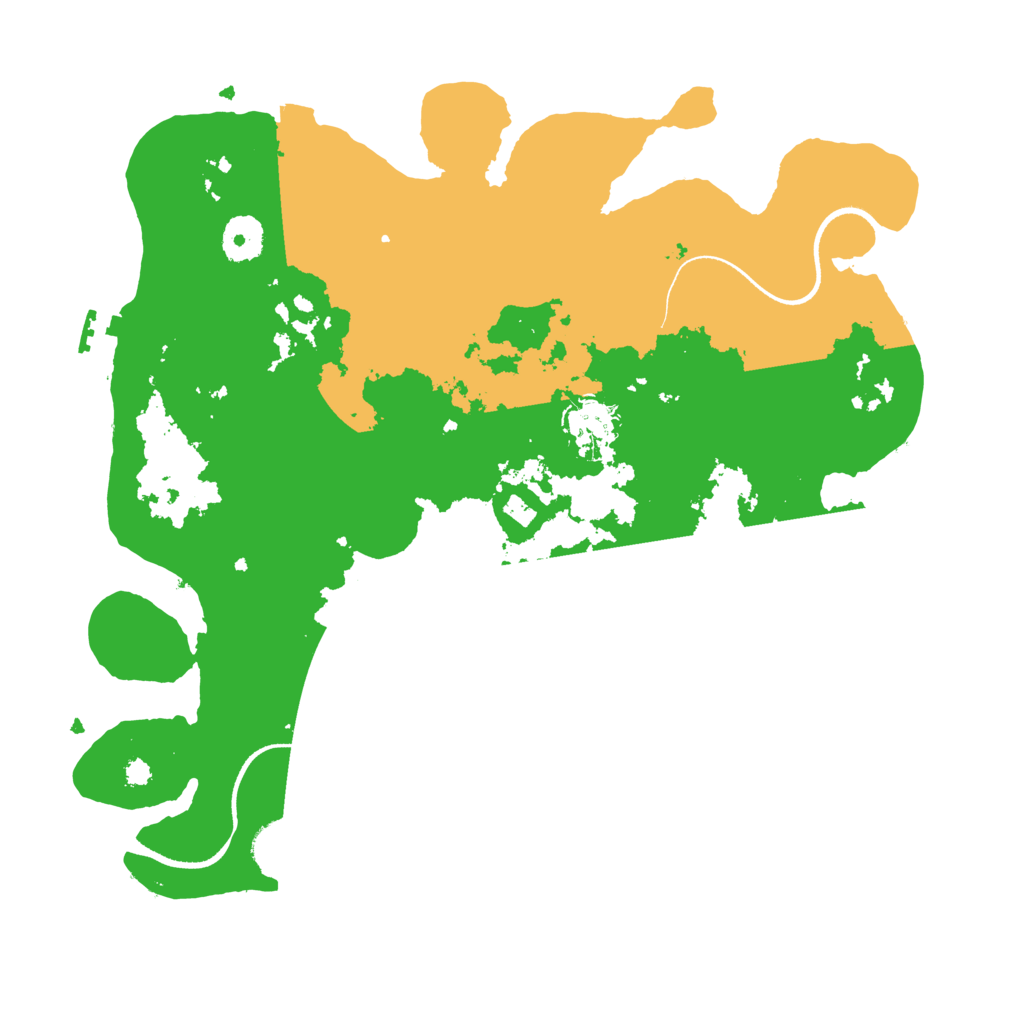 Biome Rust Map: Procedural Map, Size: 3500, Seed: 82960205