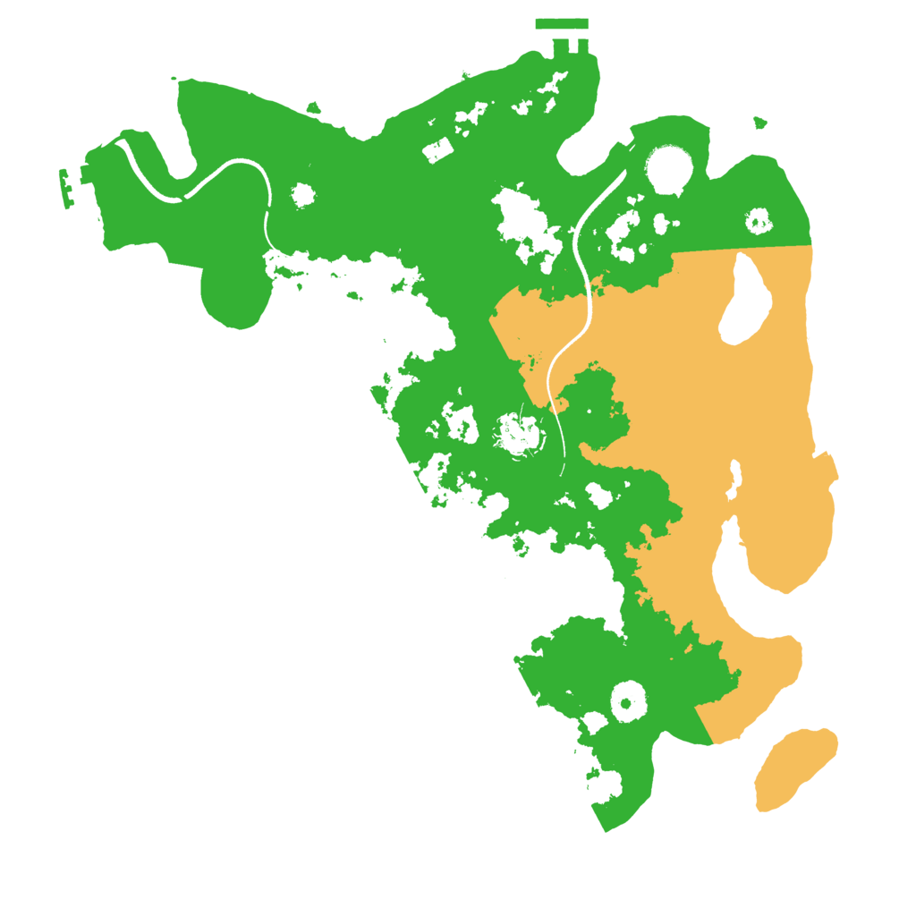 Biome Rust Map: Procedural Map, Size: 3500, Seed: 1798563192