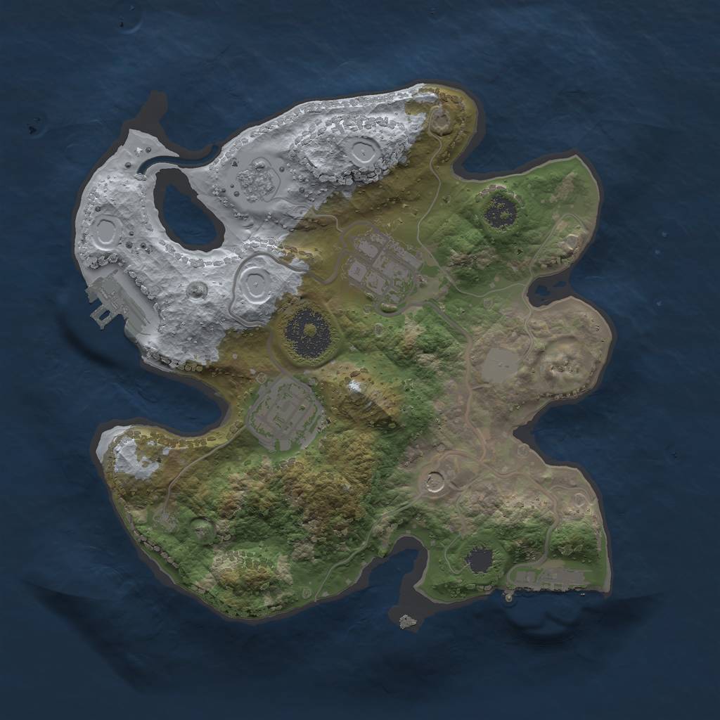 Rust Map: Procedural Map, Size: 2324, Seed: 17, 11 Monuments