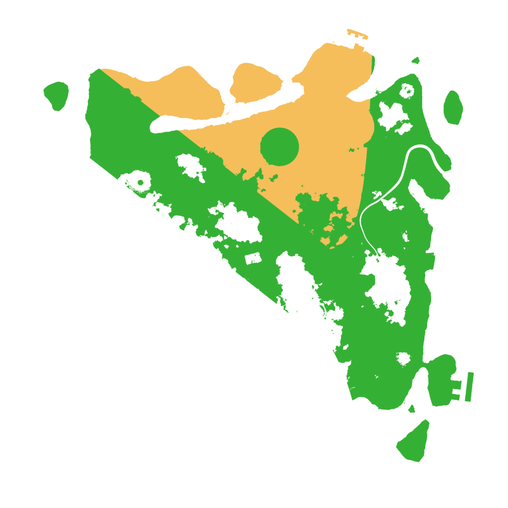 Biome Rust Map: Procedural Map, Size: 3500, Seed: 25814038