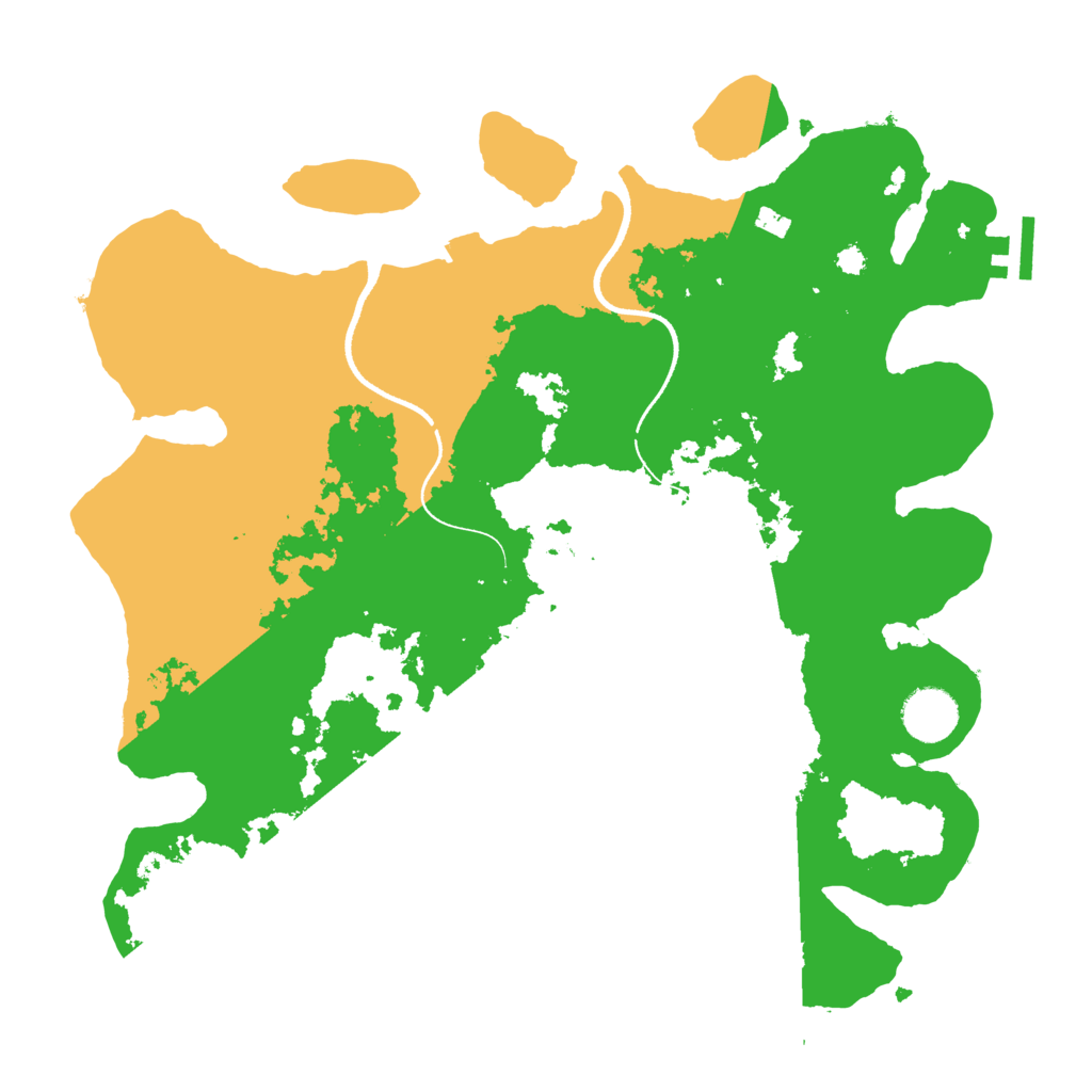 Biome Rust Map: Procedural Map, Size: 3500, Seed: 324505996