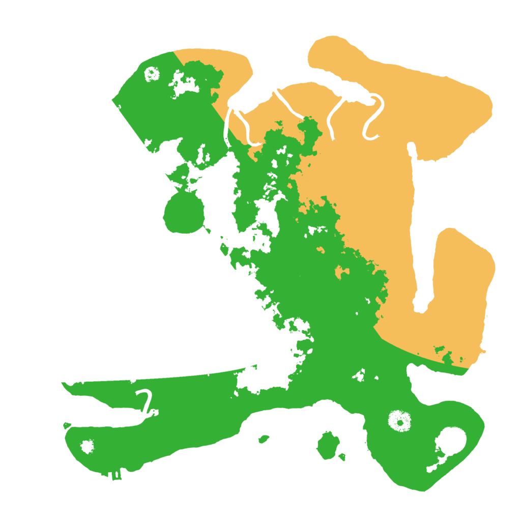 Biome Rust Map: Procedural Map, Size: 3500, Seed: 2282625