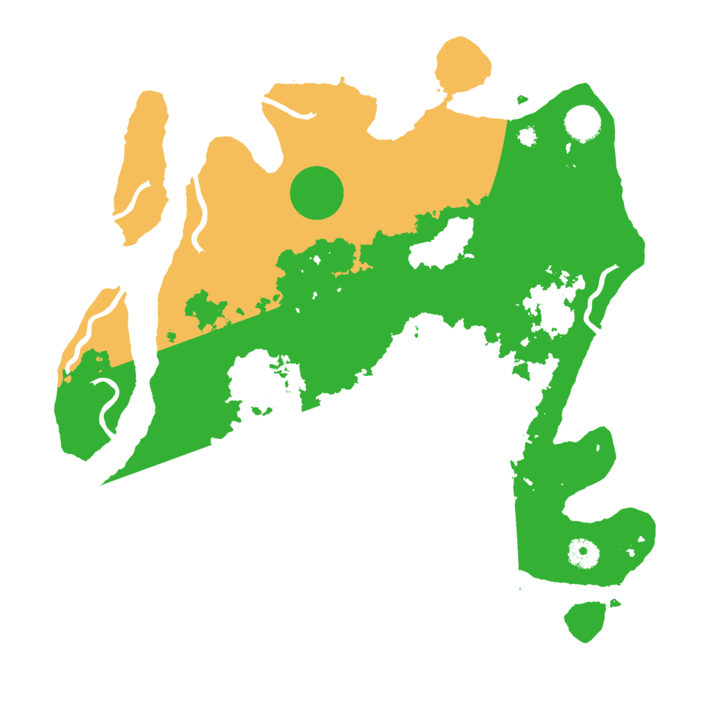 Biome Rust Map: Procedural Map, Size: 3500, Seed: 37487565