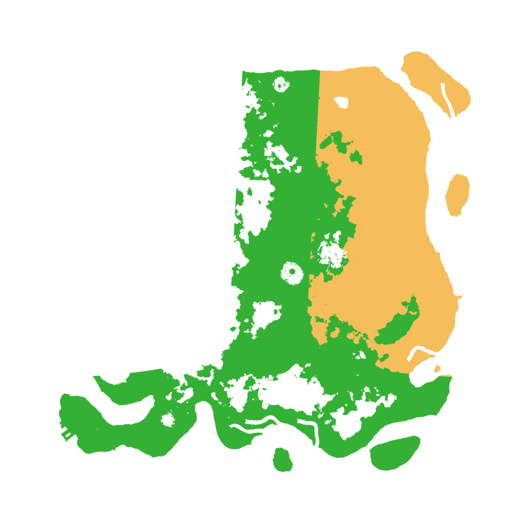 Biome Rust Map: Procedural Map, Size: 3500, Seed: 96645185