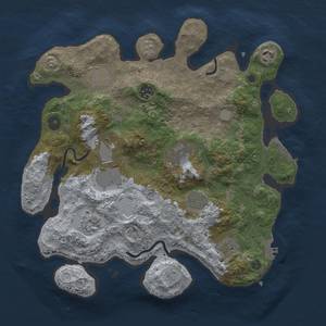 Thumbnail Rust Map: Procedural Map, Size: 3500, Seed: 1704217421, 18 Monuments