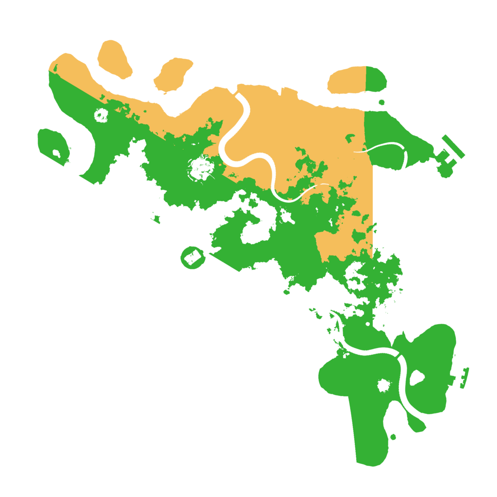 Biome Rust Map: Procedural Map, Size: 3500, Seed: 53711080