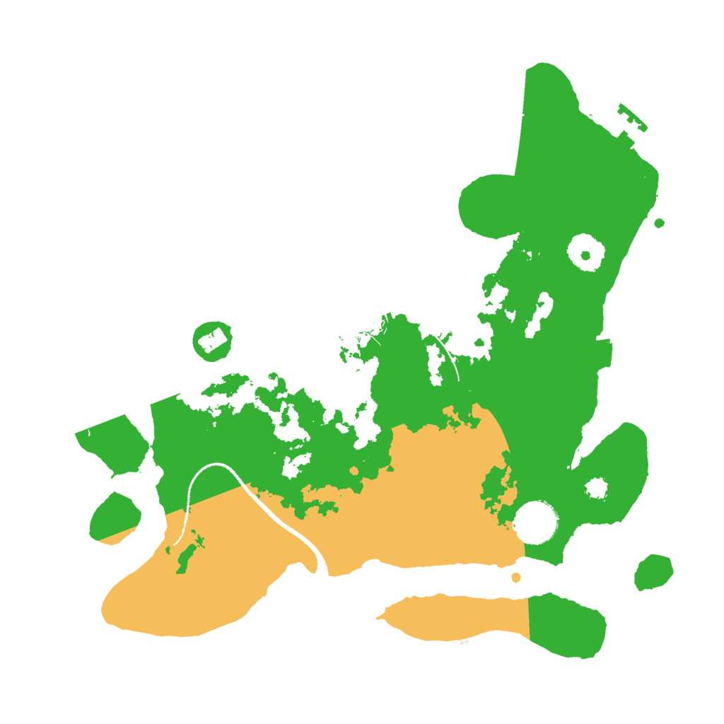 Biome Rust Map: Procedural Map, Size: 3000, Seed: 134129719