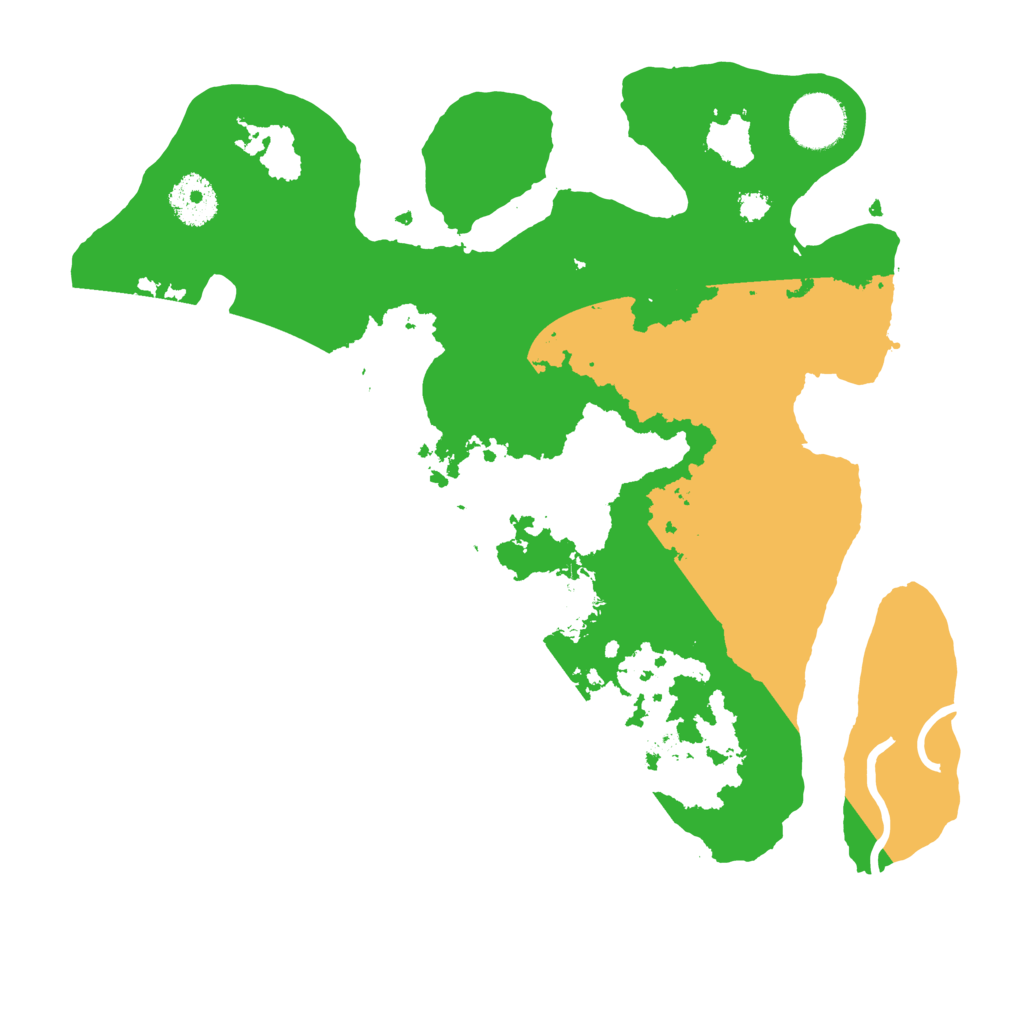 Biome Rust Map: Procedural Map, Size: 3200, Seed: 3453