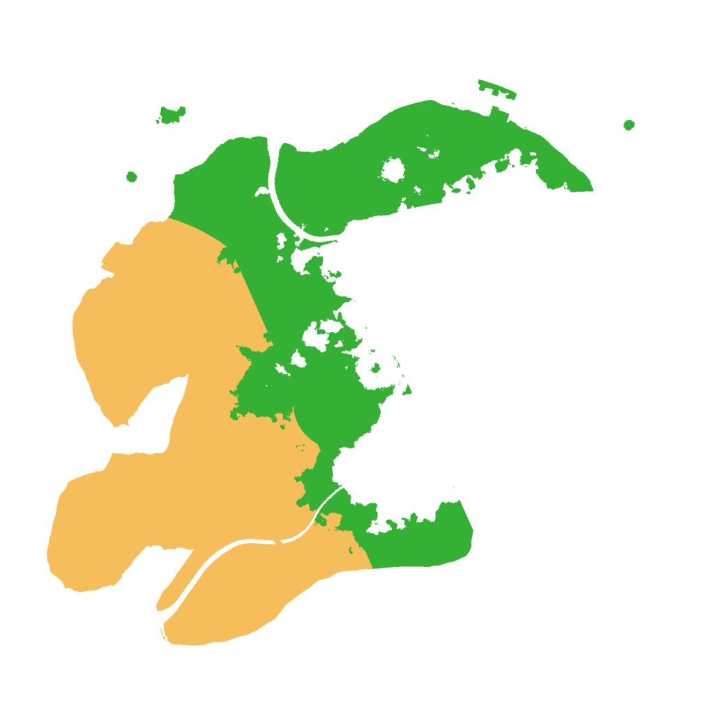 Biome Rust Map: Procedural Map, Size: 2700, Seed: 1989555600