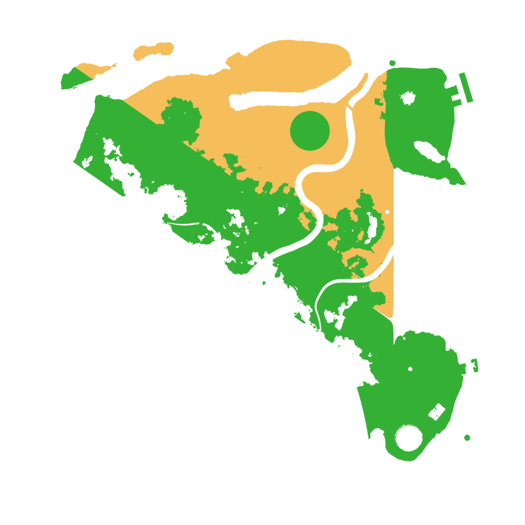 Biome Rust Map: Procedural Map, Size: 3500, Seed: 25609877