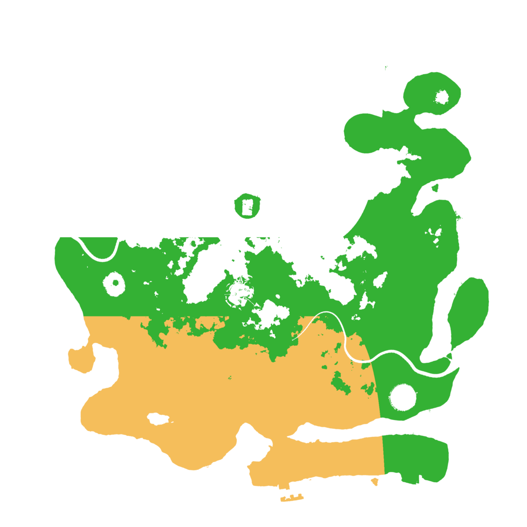 Biome Rust Map: Procedural Map, Size: 3500, Seed: 79807013