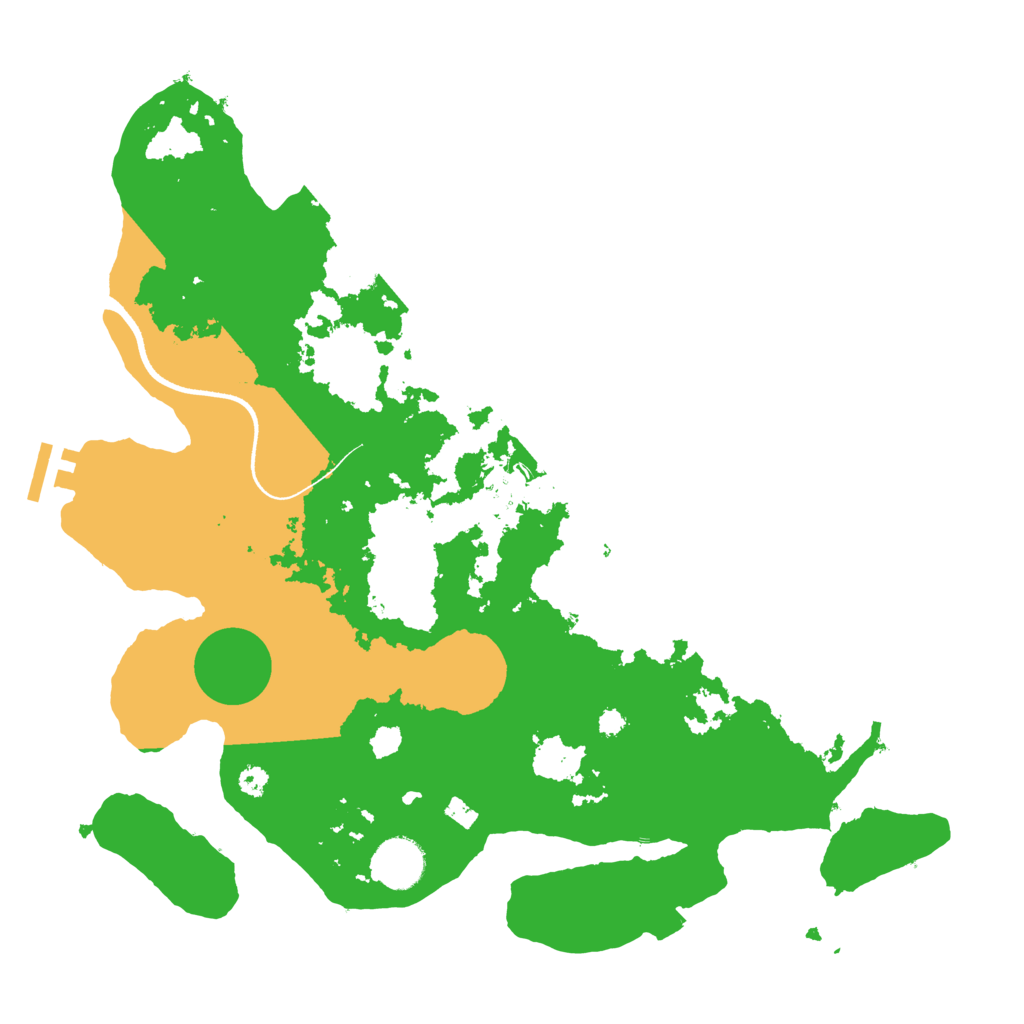Biome Rust Map: Procedural Map, Size: 3500, Seed: 39282360