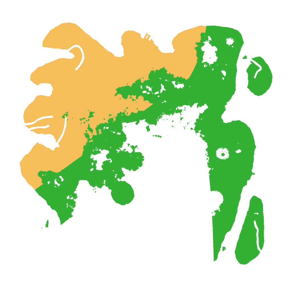 Biome Rust Map: Procedural Map, Size: 3500, Seed: 48414495