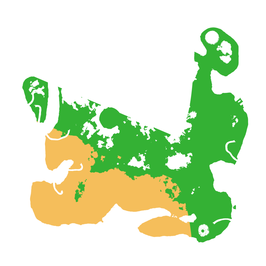Biome Rust Map: Procedural Map, Size: 3500, Seed: 67465168