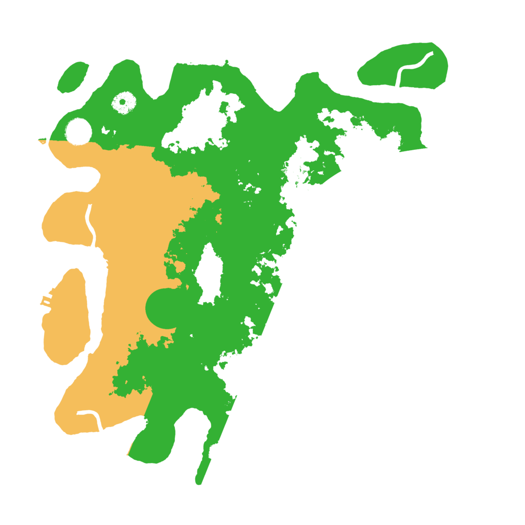 Biome Rust Map: Procedural Map, Size: 3500, Seed: 25302908