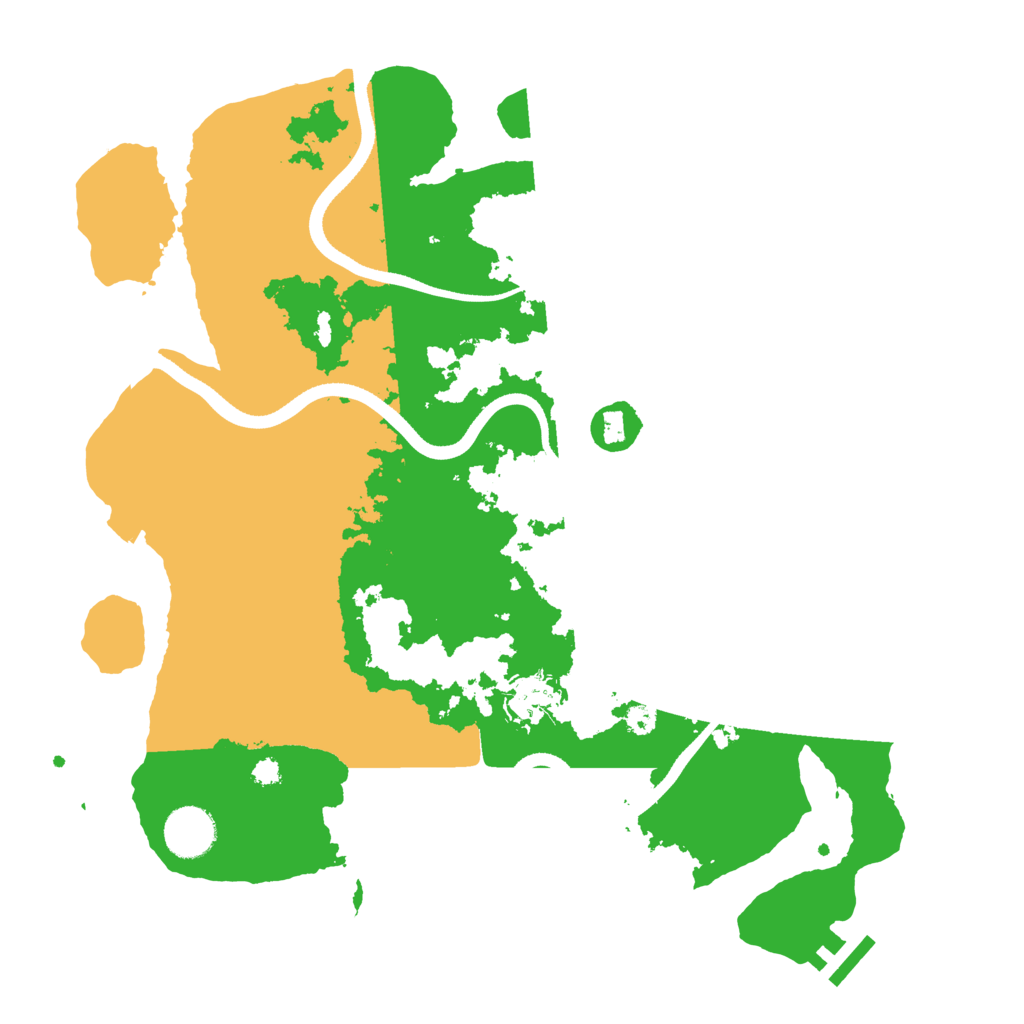 Biome Rust Map: Procedural Map, Size: 3500, Seed: 41129402