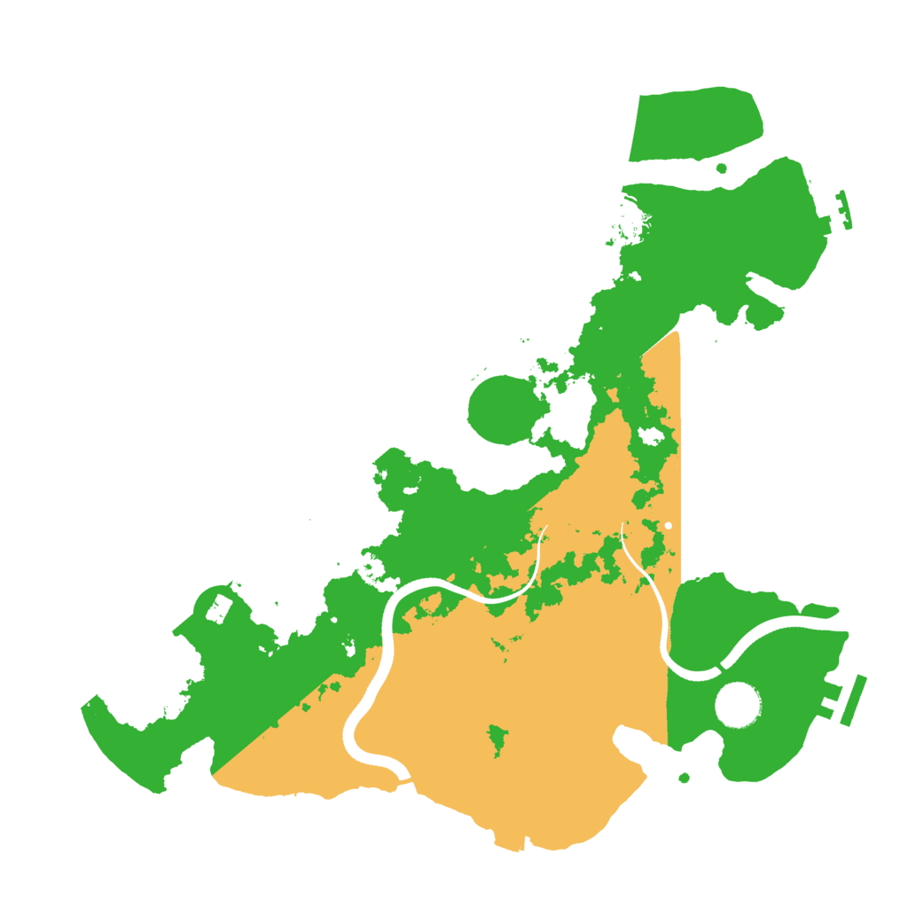 Biome Rust Map: Procedural Map, Size: 3500, Seed: 74809089