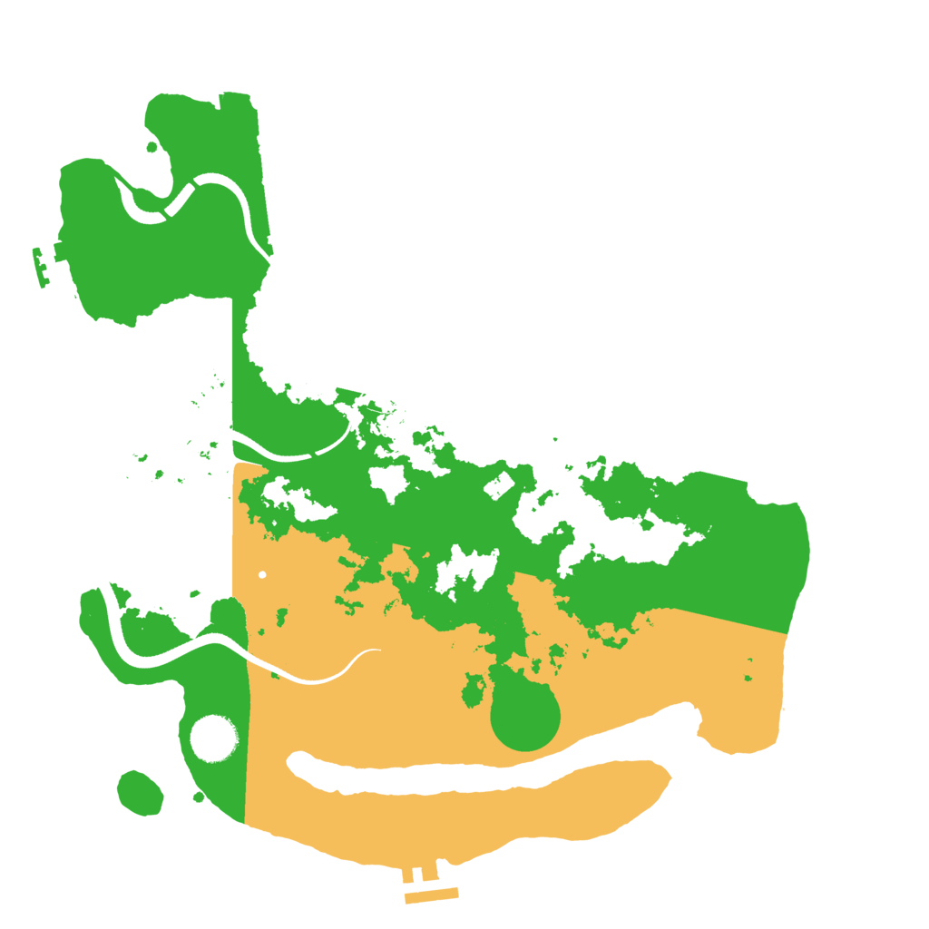 Biome Rust Map: Procedural Map, Size: 3500, Seed: 27433902