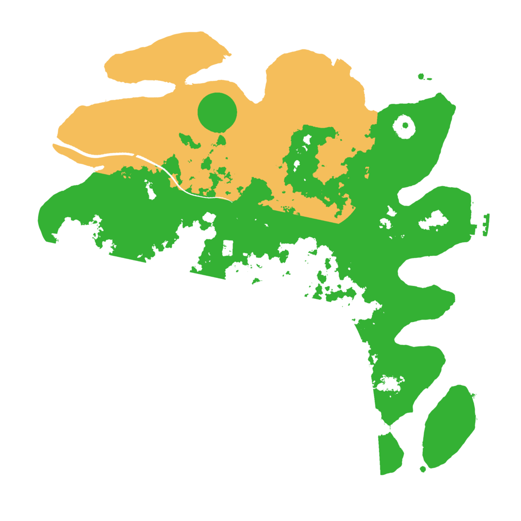 Biome Rust Map: Procedural Map, Size: 3500, Seed: 2031552