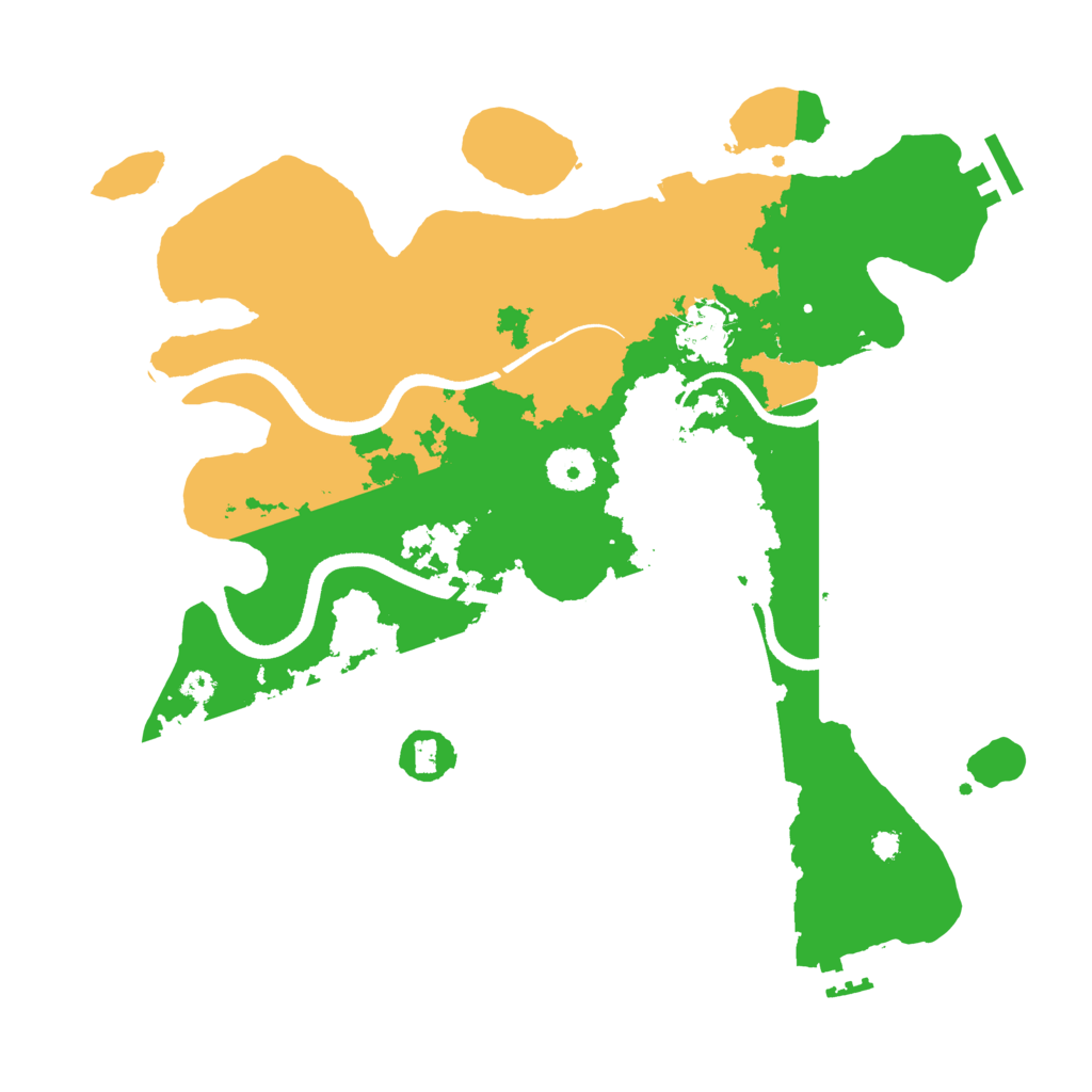Biome Rust Map: Procedural Map, Size: 3500, Seed: 59570772