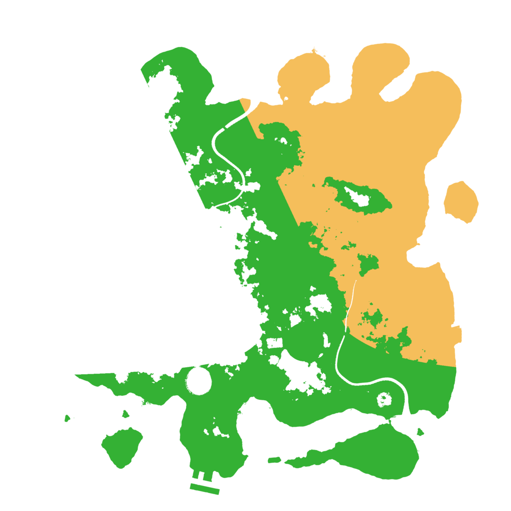 Biome Rust Map: Procedural Map, Size: 3500, Seed: 76029060