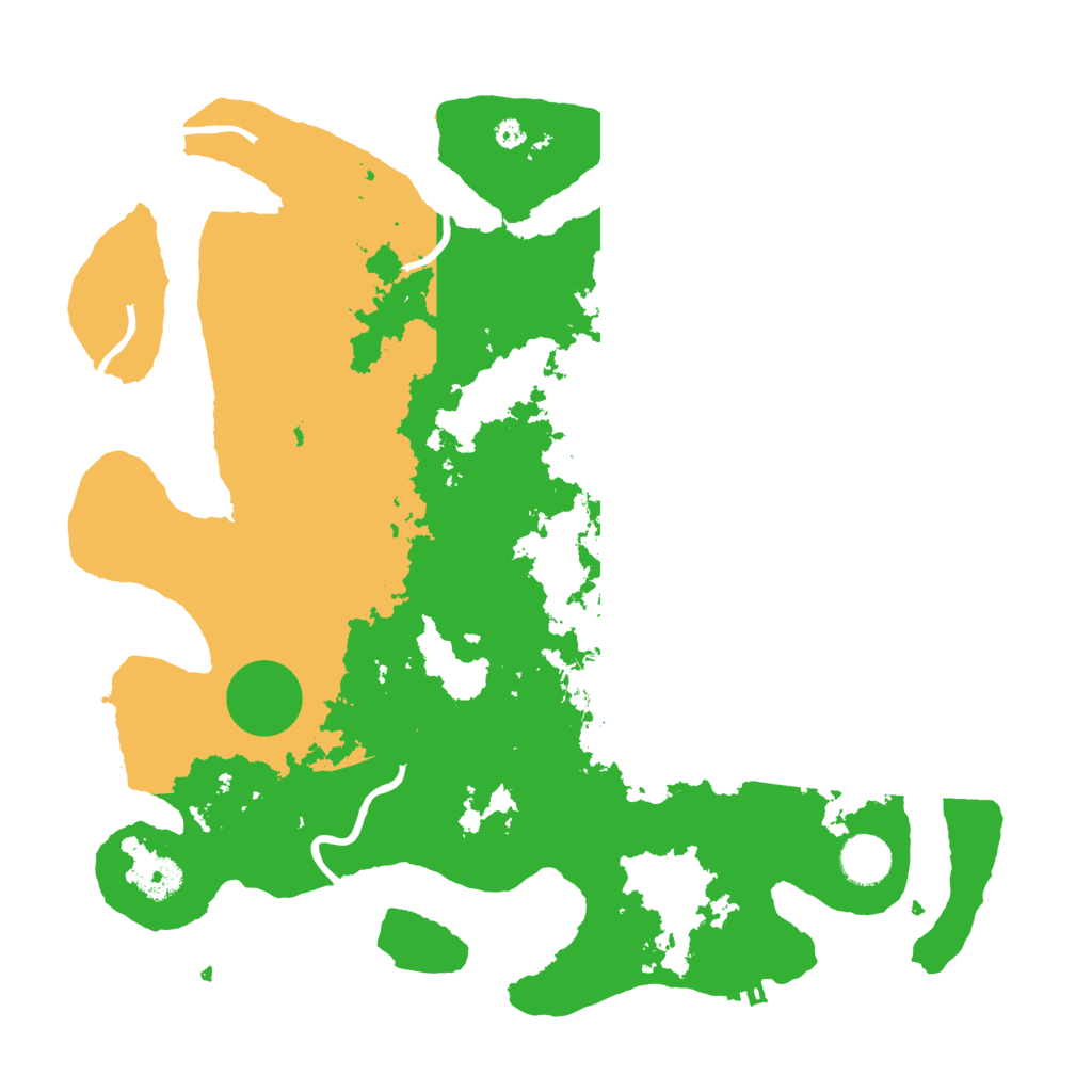 Biome Rust Map: Procedural Map, Size: 3800, Seed: 35357