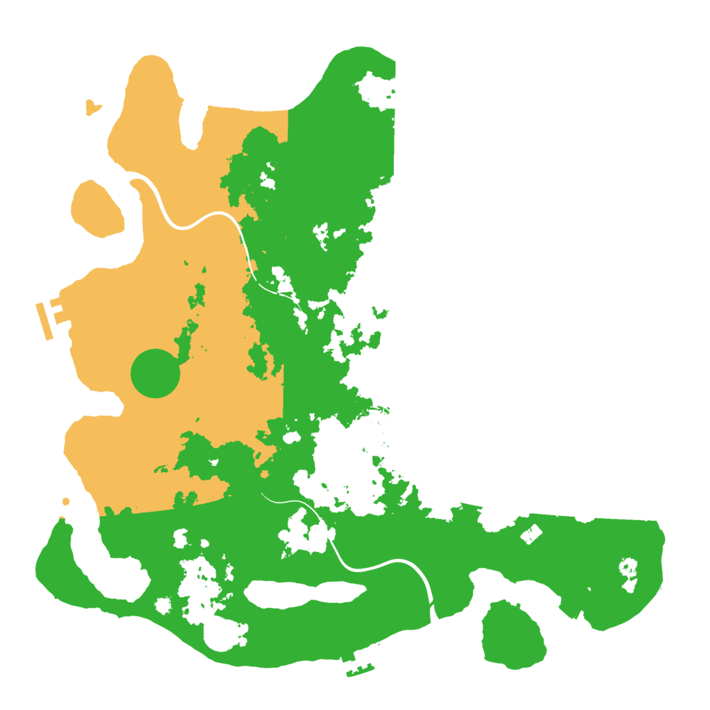 Biome Rust Map: Procedural Map, Size: 3800, Seed: 5027048