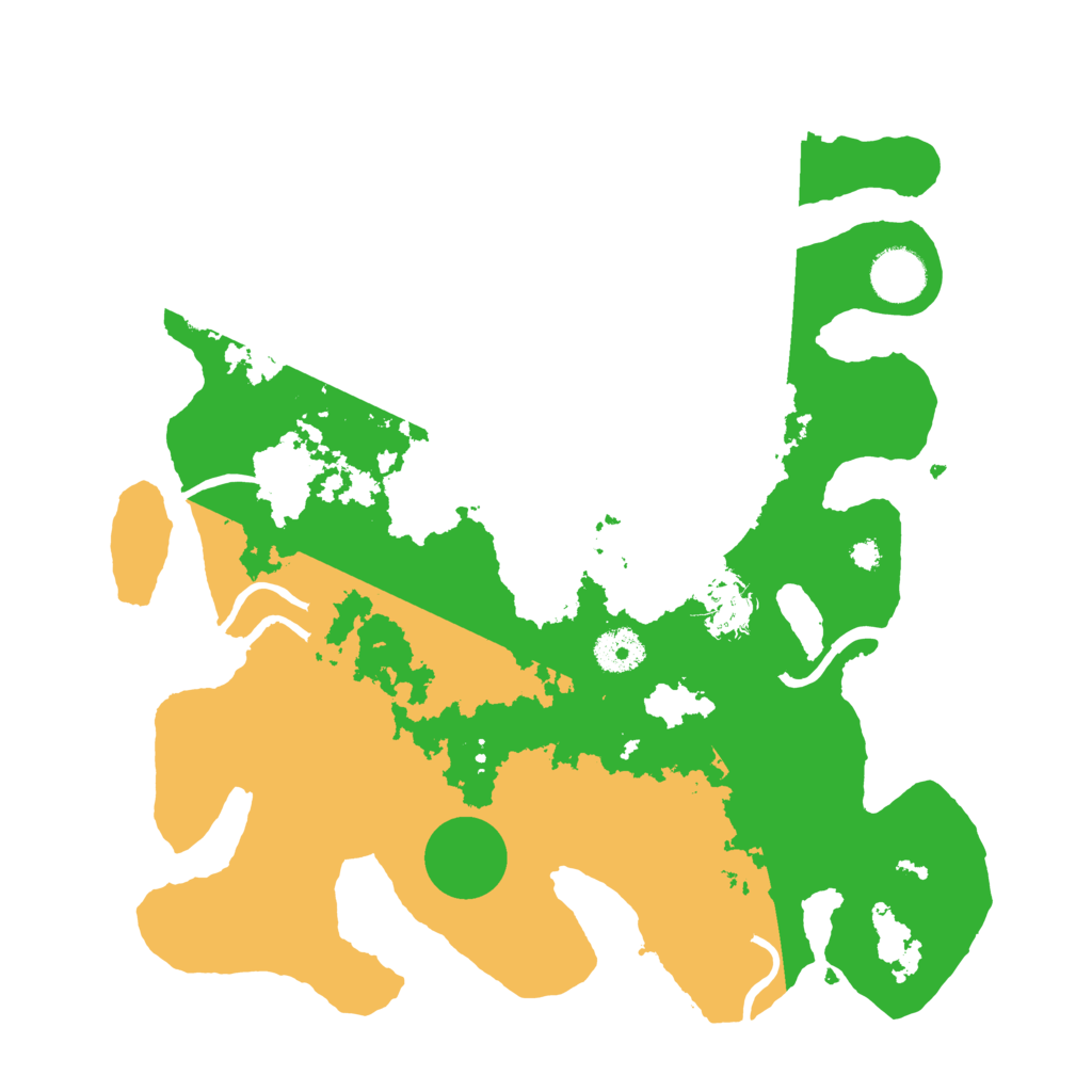 Biome Rust Map: Procedural Map, Size: 3500, Seed: 69405143