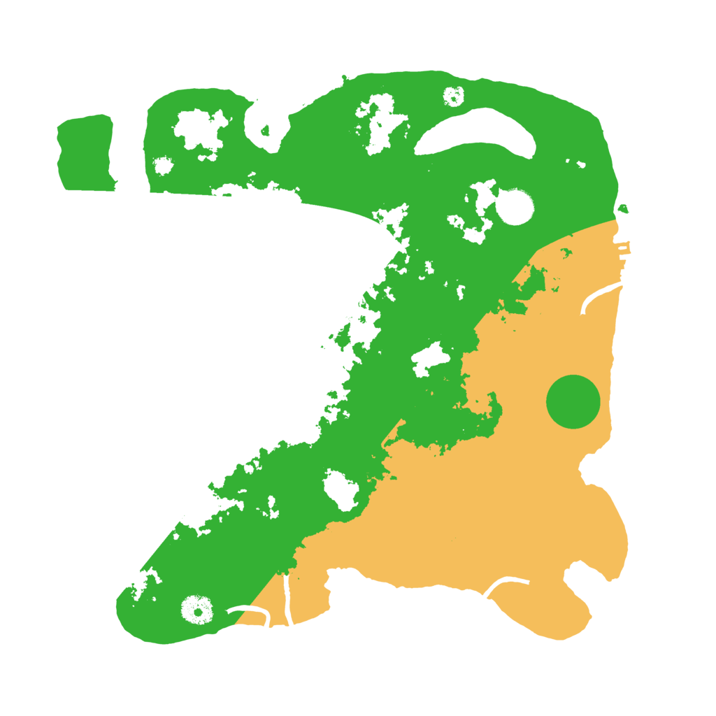 Biome Rust Map: Procedural Map, Size: 3500, Seed: 14656152