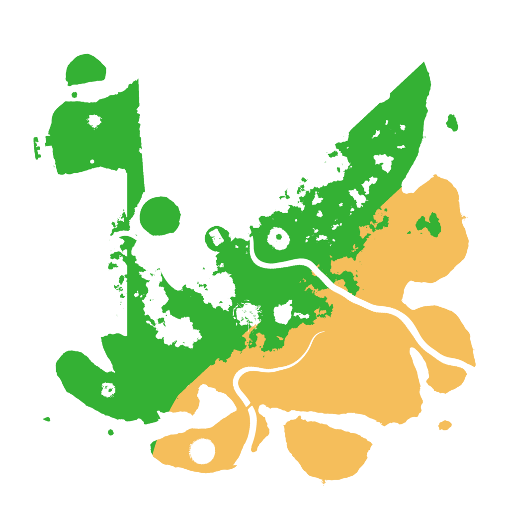 Biome Rust Map: Procedural Map, Size: 3500, Seed: 59464174