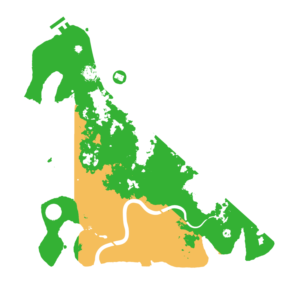 Biome Rust Map: Procedural Map, Size: 3500, Seed: 78016740