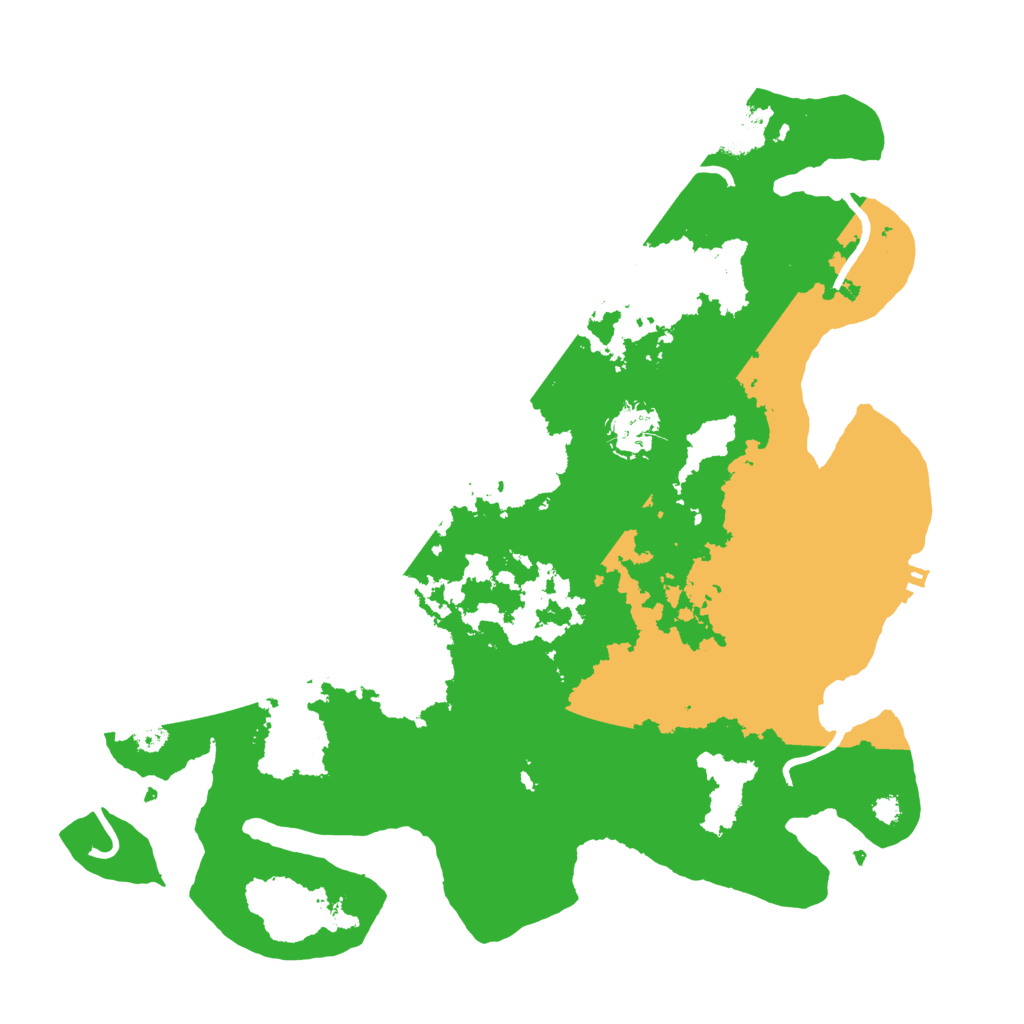 Biome Rust Map: Procedural Map, Size: 3500, Seed: 95885835