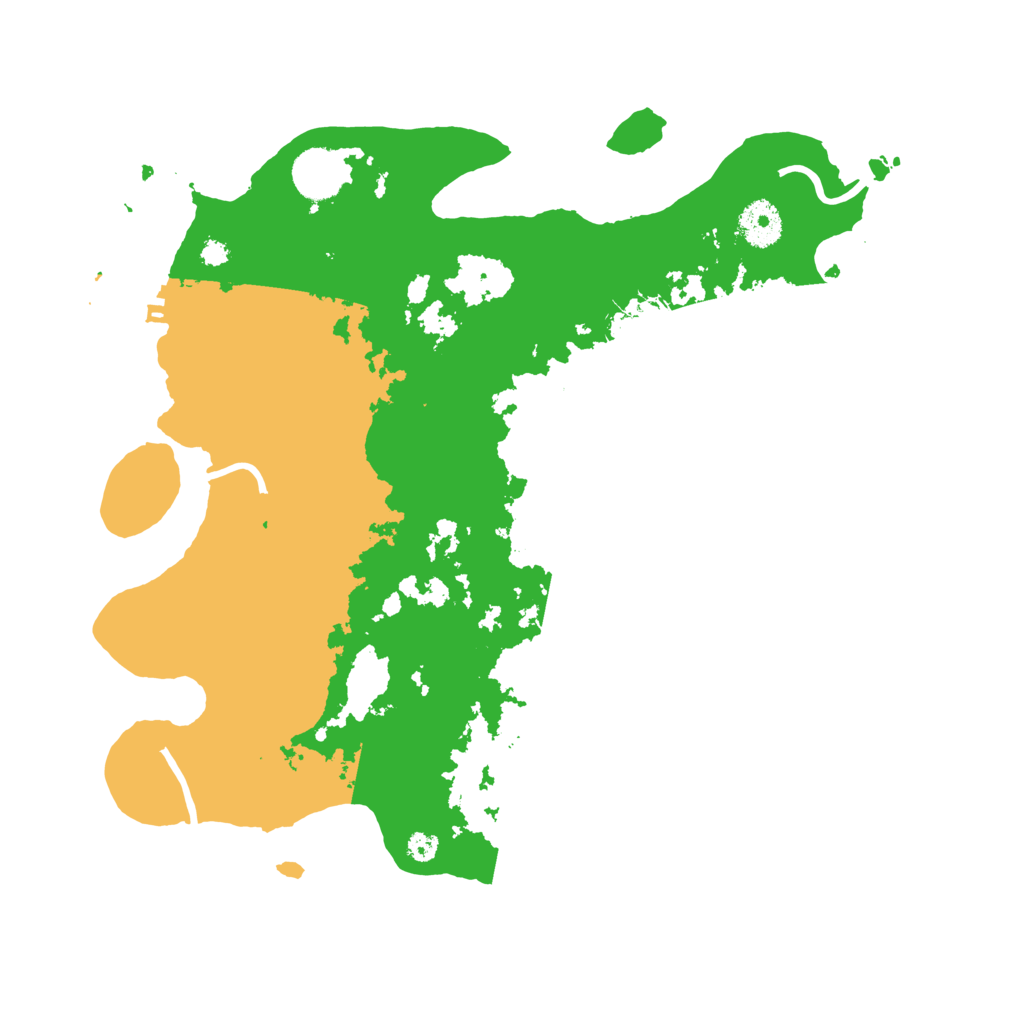 Biome Rust Map: Procedural Map, Size: 3500, Seed: 13111093