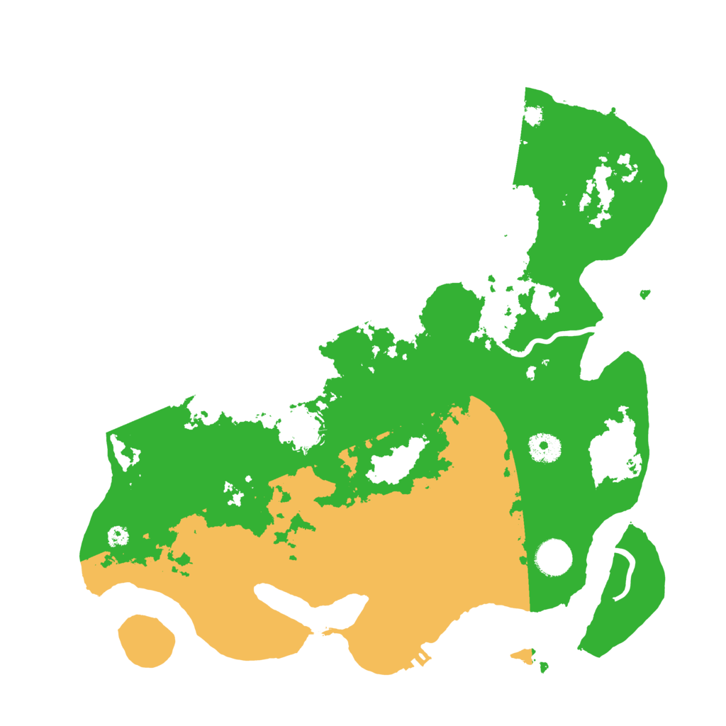 Biome Rust Map: Procedural Map, Size: 3500, Seed: 93632506