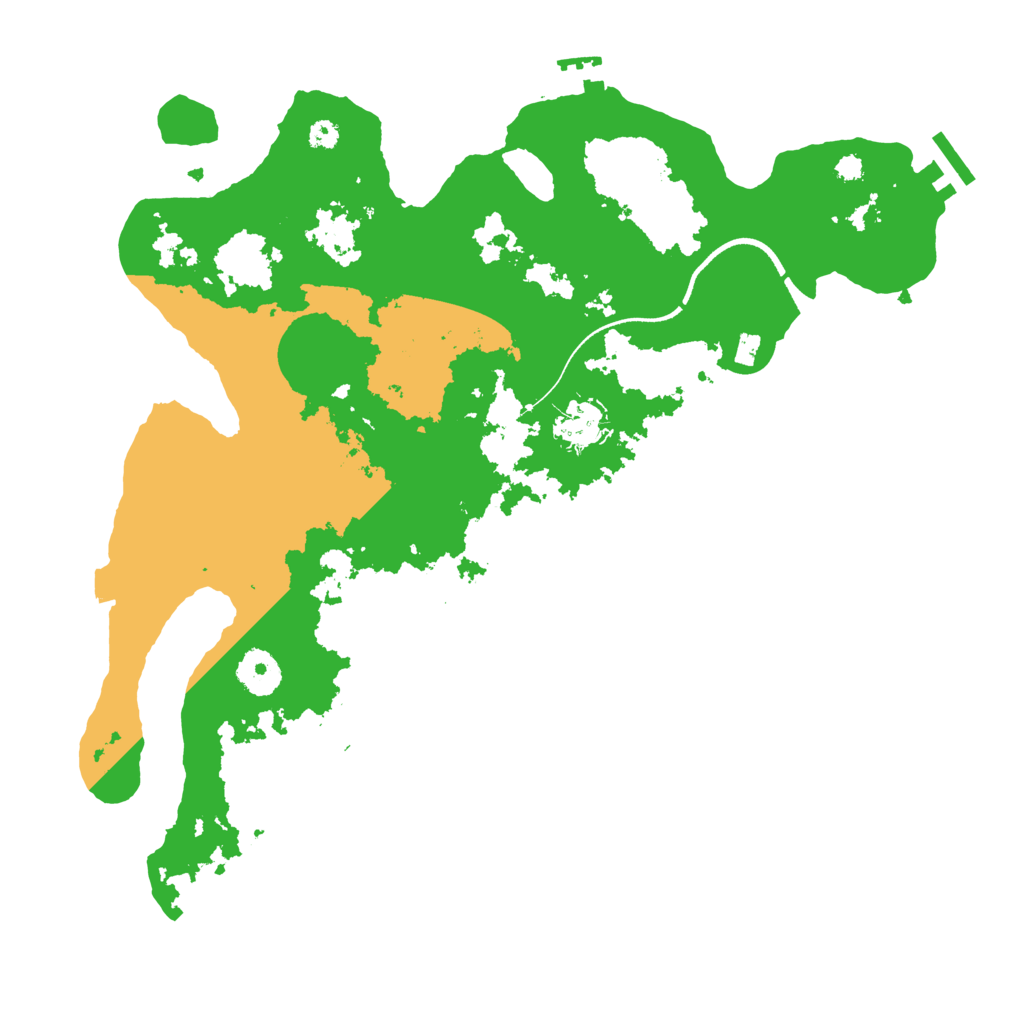 Biome Rust Map: Procedural Map, Size: 3500, Seed: 86518461
