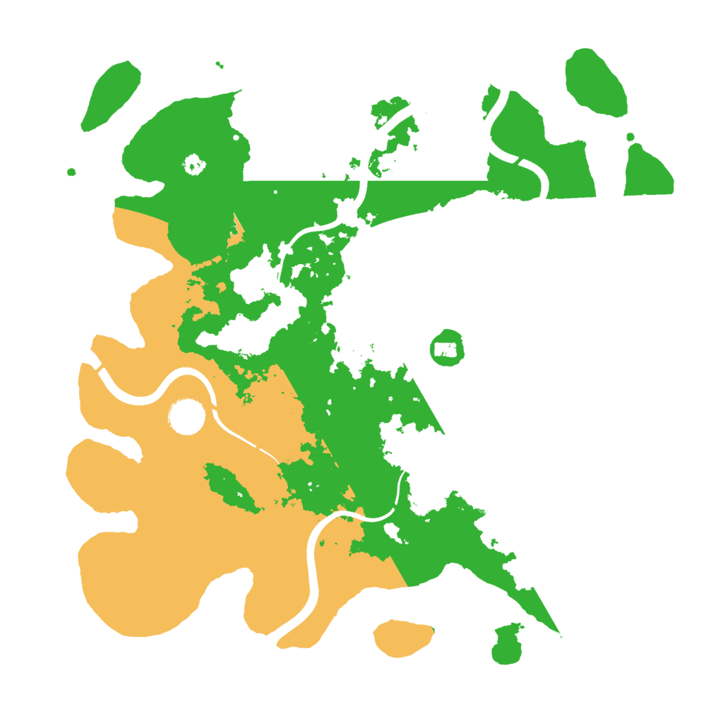 Biome Rust Map: Procedural Map, Size: 3500, Seed: 30065889