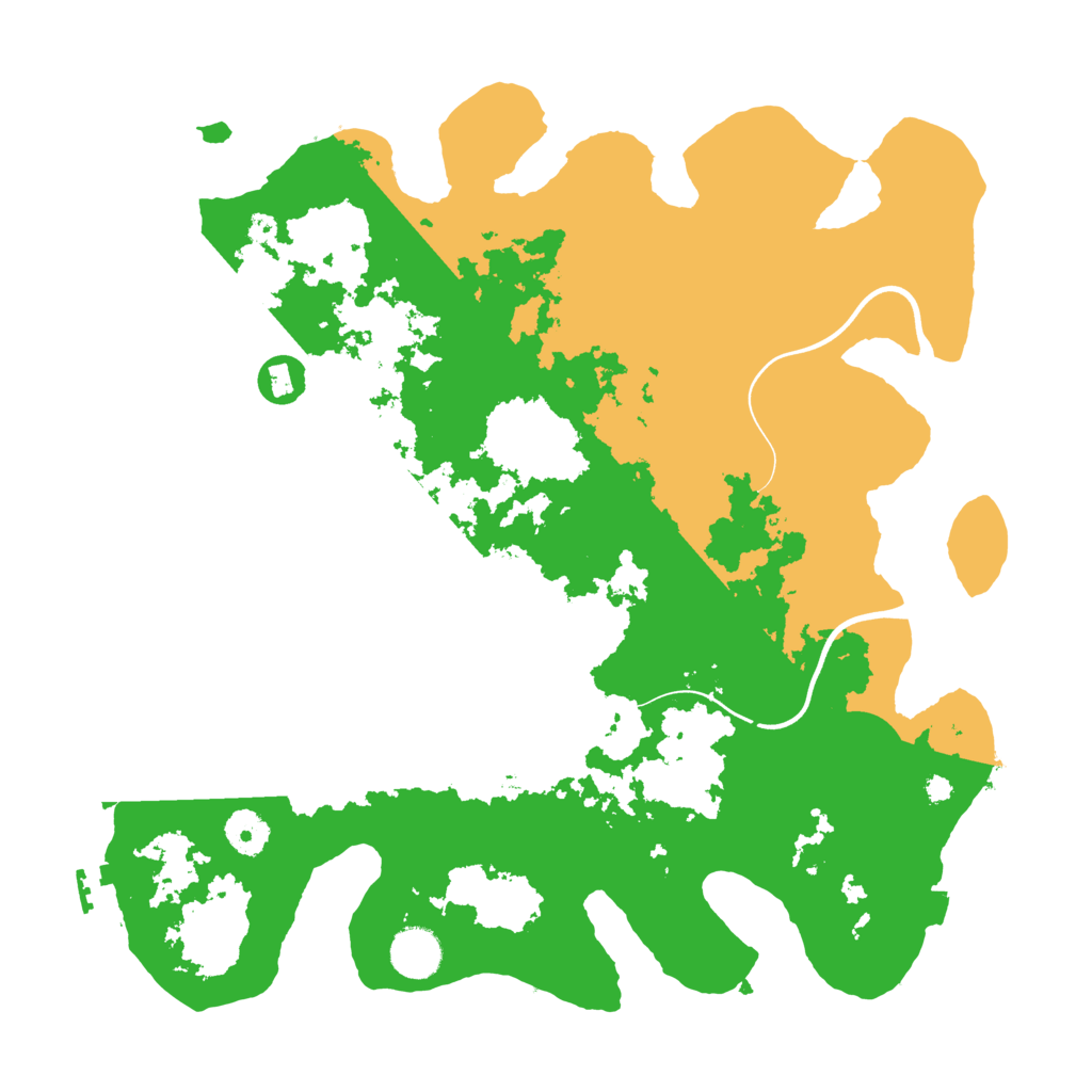 Biome Rust Map: Procedural Map, Size: 3750, Seed: 1036810792