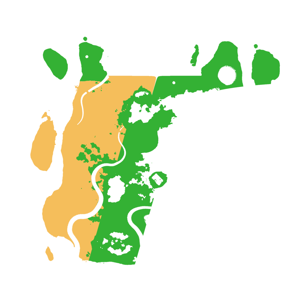 Biome Rust Map: Procedural Map, Size: 3000, Seed: 59684