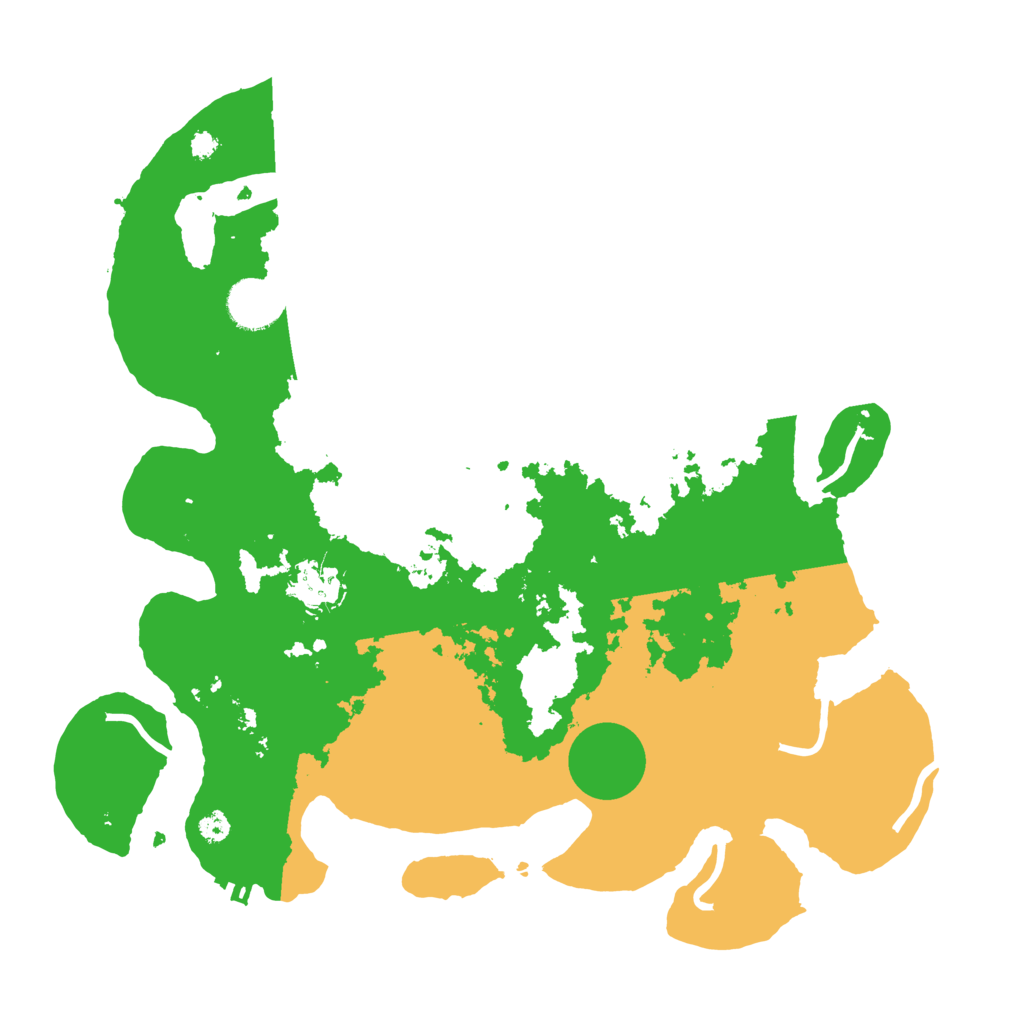 Biome Rust Map: Procedural Map, Size: 3500, Seed: 93377628