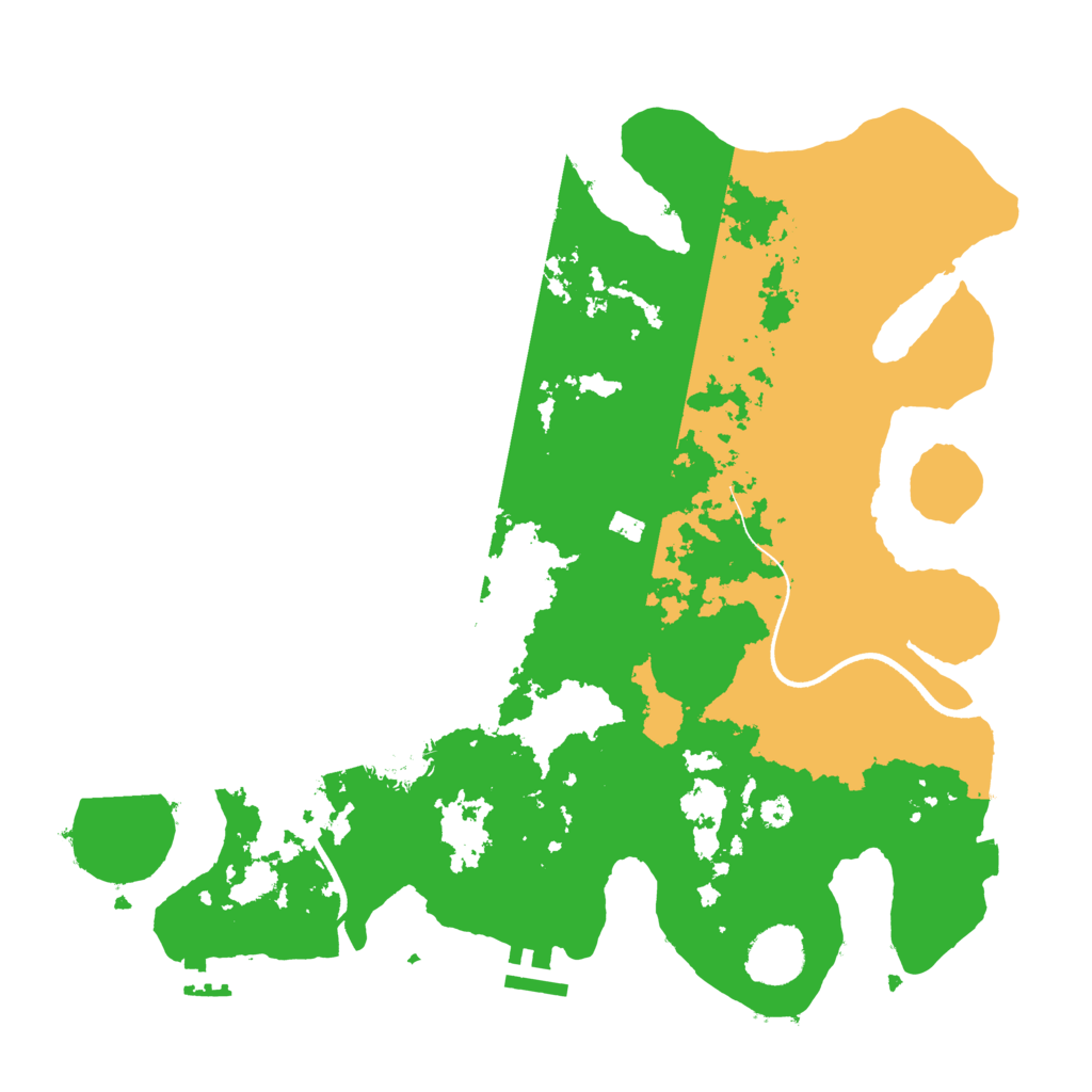 Biome Rust Map: Procedural Map, Size: 3500, Seed: 37912822