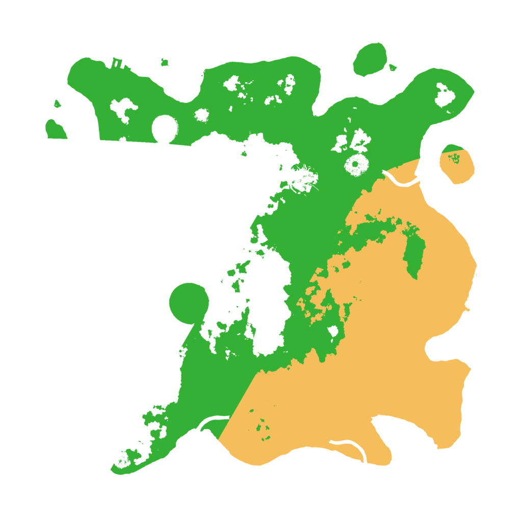 Biome Rust Map: Procedural Map, Size: 3500, Seed: 48879993